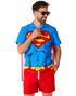 Superman Skjorte Med Kappe Og Shorts Til Herre - Suitmeister