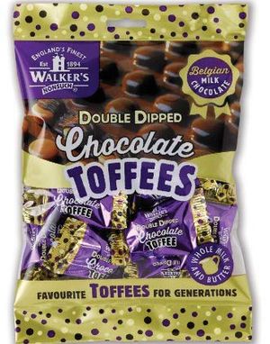 Walkers Double Dipped Chocolate Toffees 150 gram