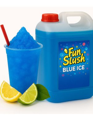 5 liter Blue Ice Slush-koncentrat – 30 liter Færdig Popz Fun Slush