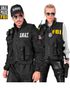 S.W.A.T / FBI / POLICE Vest med 3 Avtagbare Merker til Voksen