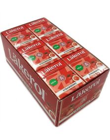 1807833600_624 stk Läkerol Strawberry Sugarfree / Sukkerfrie Pastiller med Jordbærsmag - Hel Æske 600 gram