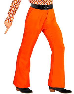 70'er Orange Kostumebukser til Herre