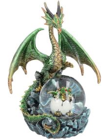 Emerald Oracle - Grønn Dragefigur 19 cm