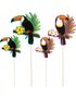4 stk Mat- / Coctailpinner med Store Motiver 25 cm