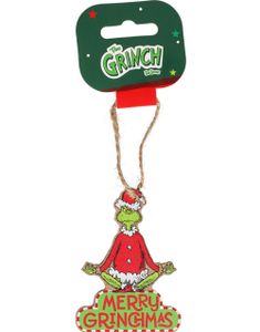 Merry Grinchmas - Hengende Grinch Juledekorasjon med Tråd