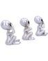 Hear No Evil, See No Evil - 3 stk Alien Figurer 7,5 cm