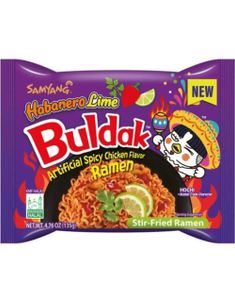 1 stk Samyang Buldak Habanero Lime Hot Chicken Flavor Ramen 130 gram (Korea)