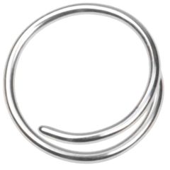 Sølv Around (fish hook piercing)