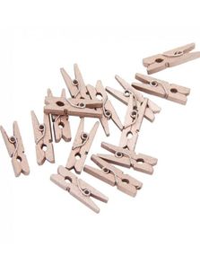24 stk Rose Gullfarget Treklyper til Dekorasjon 2,5 cm