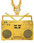 Gullfarget Boombox Smykke