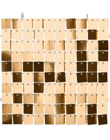 Veggpanel med Paljetter 30x30 cm Kobber - Backdrop/Bakgrunn