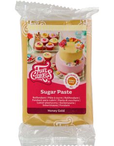 Funcakes Fondant - Honey Gold / Gullfarget 250 gram