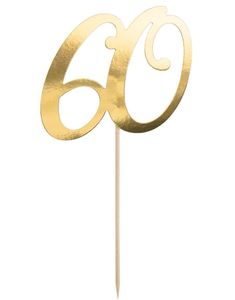 60 år  - Kaketopper 21 cm