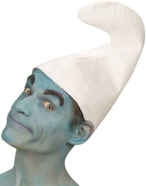 Hvid Smølfe Hat