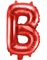 Røde Bokstavballonger A-Z - 35 cm