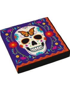 16 stk Hodeskalle Servietter 33x33 cm - Day of the Dead