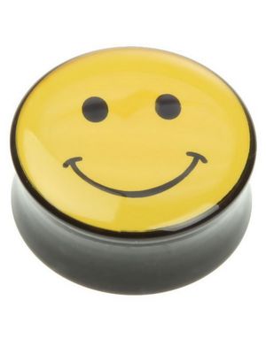 Sort Piercing med Gul Smiley