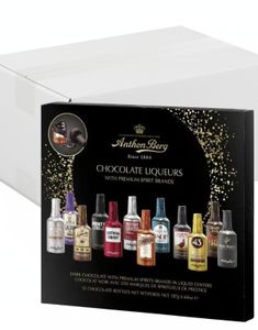 14 st Anthon Berg Chocolate Liqueurs - 12 Olika Likörchoklad i Presentask - Hela Lådan 2,68 kg