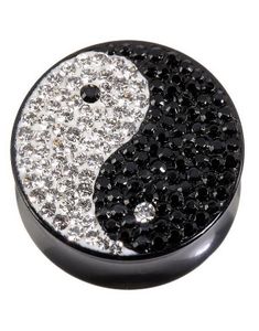 Diamond Yin Yang - Piercing Plug
