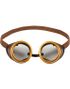 Guldfarvet Runde Steampunk Goggles