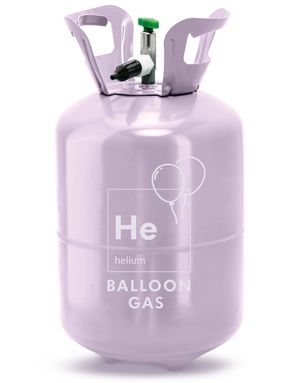 Lavendelfarget Heliumtank til 30 stk 23 cm Ballonger