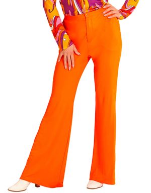 70'er Orange Kostumebukser til Dame