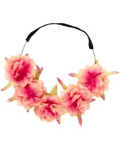 Pæn Rosa og Beige Blomsterkrans