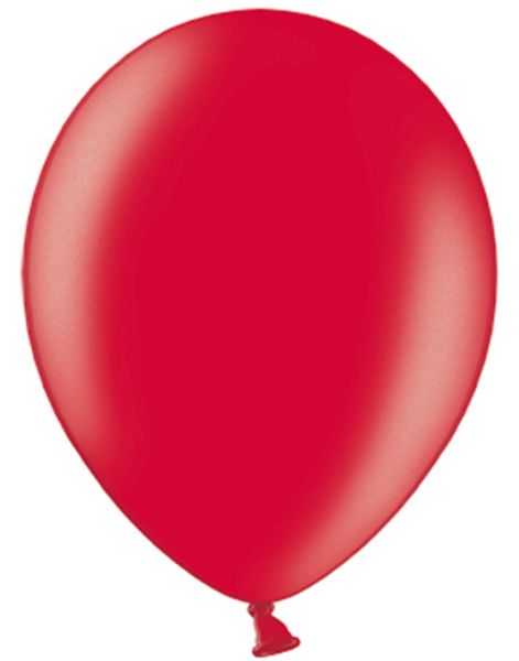 50 stk 30 cm - Metallisk Rød Balloner