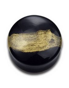 Gold Shadow - Sort Piercing Plug