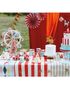 6 stk Fargerike Sirkus Kopper 220 ml - Circus Party