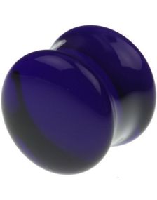 Blå Pyrex Piercing Plug