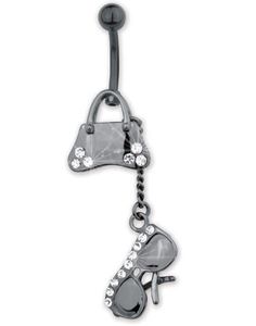 Shopping Girl Navlepiercing - Sort