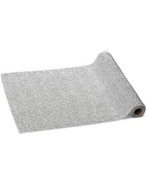 Sølvfarget Metallisk Bordløper - 36 cm x 3 meter