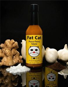 DATO PRODUKT - Fat Cat Purry-Purry Sauce - Thai Inspireret Peri-Peri Chilisauce 148 ml (USA)