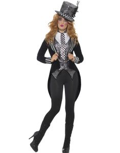Miss Mad Hatter inspireret 4 Dele Kostume