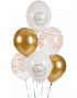 50 stk Ballonger med Blomster og Teksten Love 30 cm
