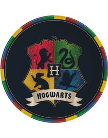 8 stk Harry Potter Tallerkener 23 cm - Hogwarts