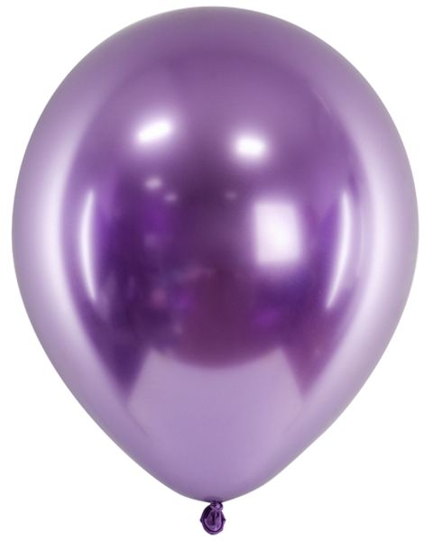 50 stk 30 cm - Glossy Lilla Ballonger