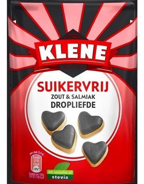Klene Myke Salt og Salmiak Hjertebiter 90 gram