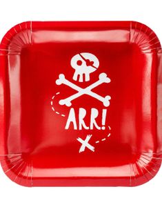 Papptallerkener 20 cm Sjørøver - Pirates Party