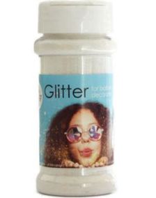 Hvitt Hobbyglitter 100 gram