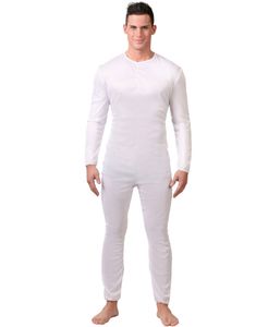 Hvid Heldragt/Bodysuit til Mand