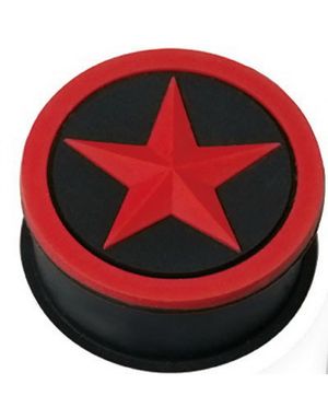 Red Stardom - Sort Piercing Plug