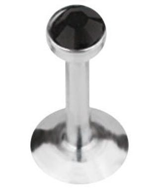 Perfekt Diamant - Labret med Sort Sten