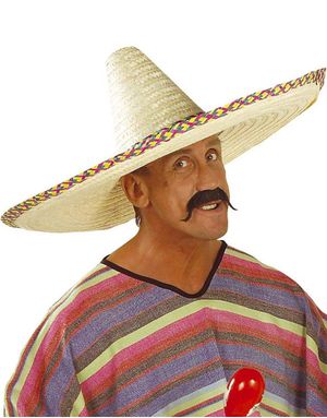 Stor Mexikansk Sombrero Hat - 65 cm