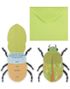 5 stk Invitasjoner Pop Up Insekt - Bug Party