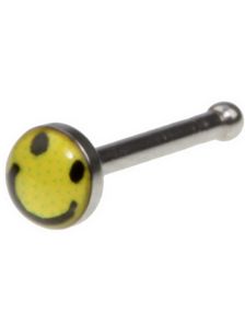 Smiley Face - Næsepiercing