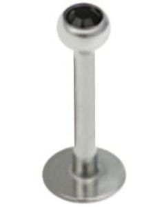 Shiny Stone - 1.2 x 8 mm - Sort Labret