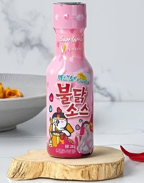 Samyang Buldak Hot Chicken Spicy Carbonara Sauce - Kjempesterk Chilisaus 165 gram (Korea)
