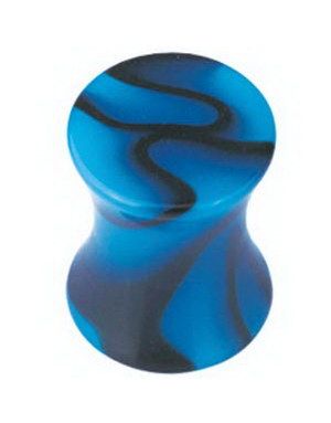 Smoked Stone - Blå Akryl Plug